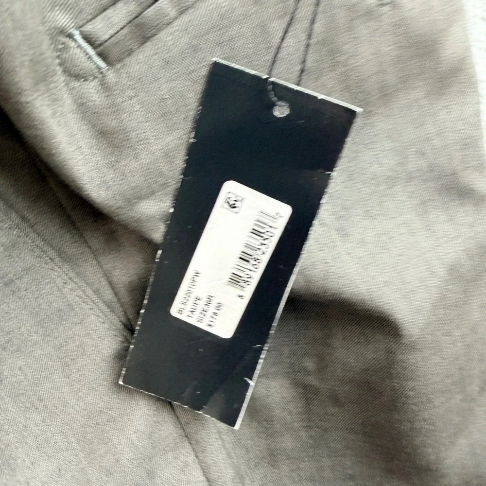 Bloomingdale's Men's 36R Taupe‎ Wool Blend Dress Pants BLS22010PW